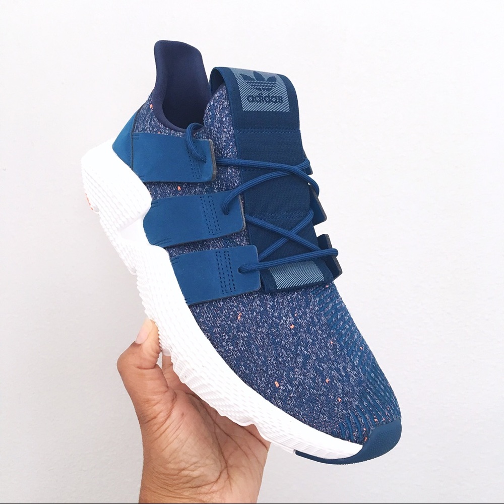 Men’s Adidas Prophere Blue Night Hi Res Orange - Picture 2 of 6